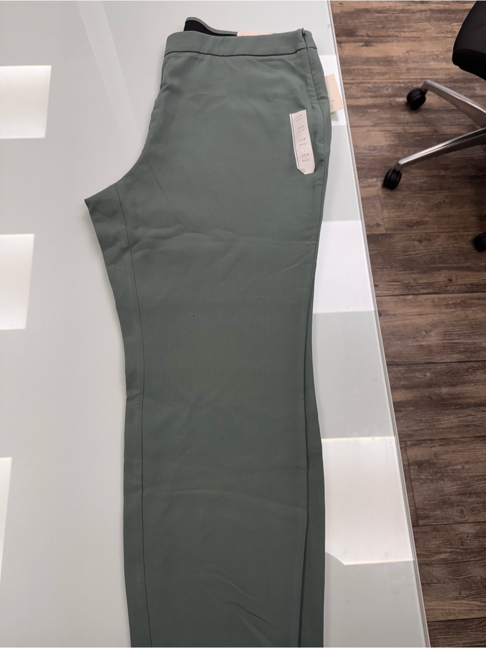 A New Day Stretch Slim Fit Pants in Sage Green